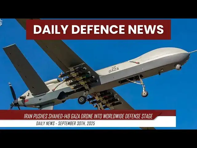 'Video thumbnail for Shahed-149 “Gaza” Drone: Iran pushes export-ready combat UAV after strike demo'