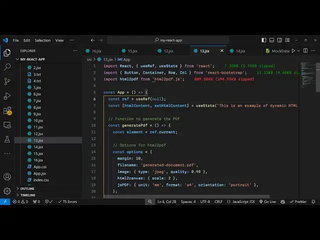 Video thumbnail for Build a React.js HTML2PDF.js Example to Export Dynamic HTML to PDF & Print in Browser