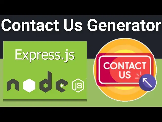 Video thumbnail for Node.js Express Project to Build Contact Us Page Generator Using Dynamic Template in EJS