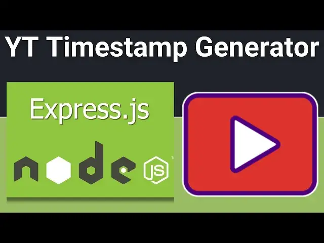 Video thumbnail for Node.js Express Project to Build Youtube Video Timestamp Generator in Browser Using EJS