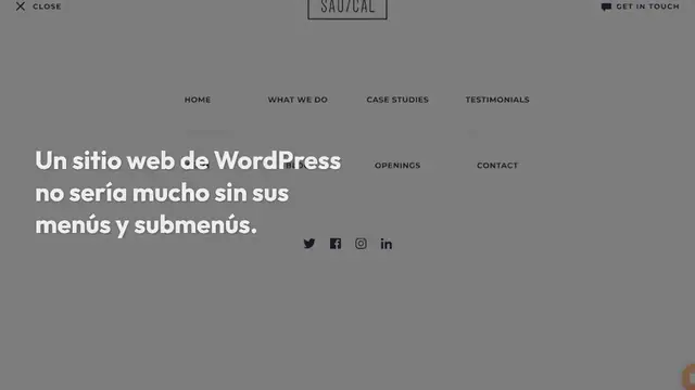 Video thumbnail for Una Guía en Detallada para Crear y Personalizar un Menú en WordPress