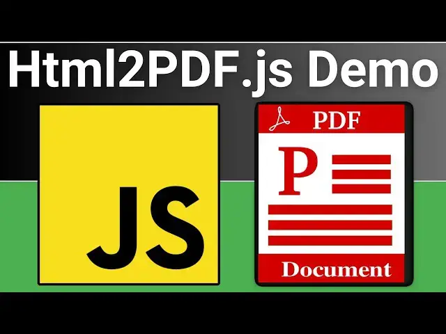 Video thumbnail for Javascript Html2PDF.js Library Example to Create Dynamic PDF From Text in Browser