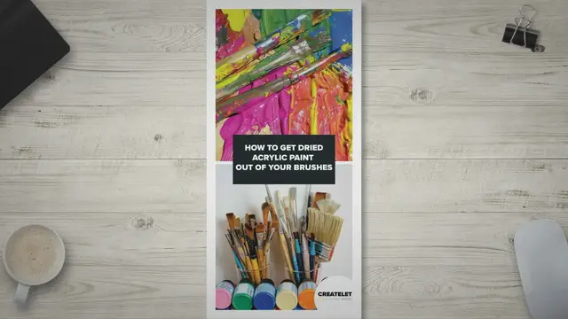 Video thumbnail for How To Get Acrylic Paint Off Of Paint Brushes