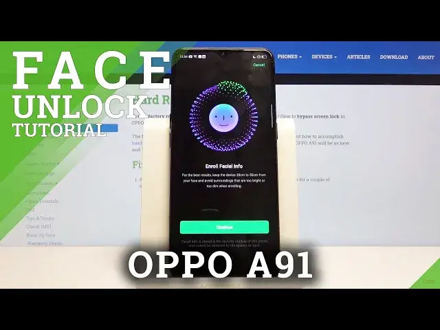 'Video thumbnail for How to Add Face Unlock in OPPO A91 – Set Up Screen Lock'