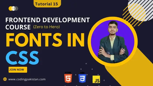 Video thumbnail for How to Use Fonts in CSS - Font style in CSS language - Fonts Properties - Tutorial 15