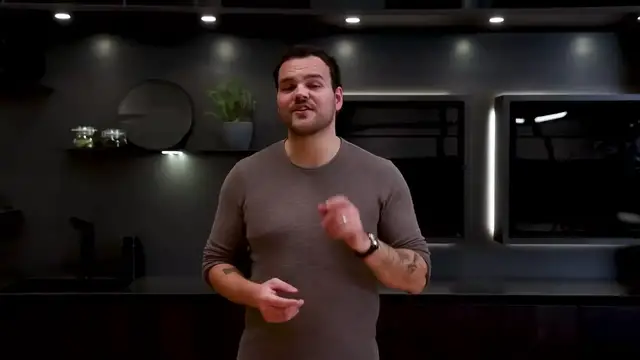 Video thumbnail for A German Inspired Detroit Style Pizza  With Sauerkraut  Confit Potatoes   Truffle(720P HD)