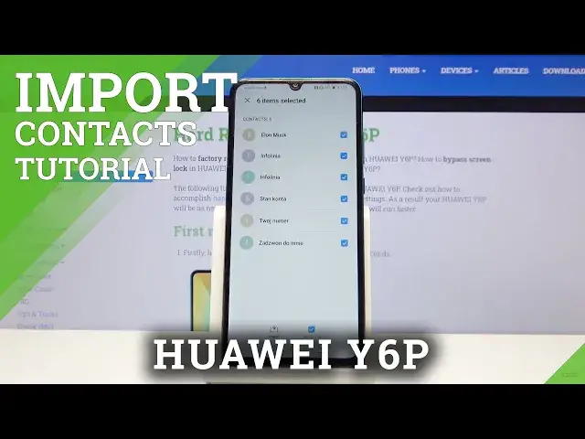 'Video thumbnail for How to Import Contacts in Huawei Y6P - Transfer Numbers'