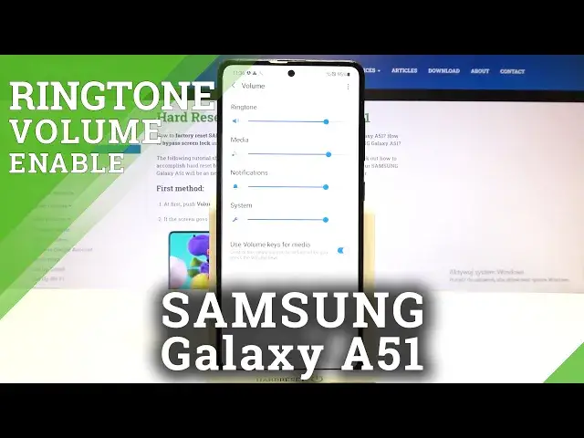 'Video thumbnail for SAMSUNG Galaxy A51 - How To Unmute Ringtone Volume'