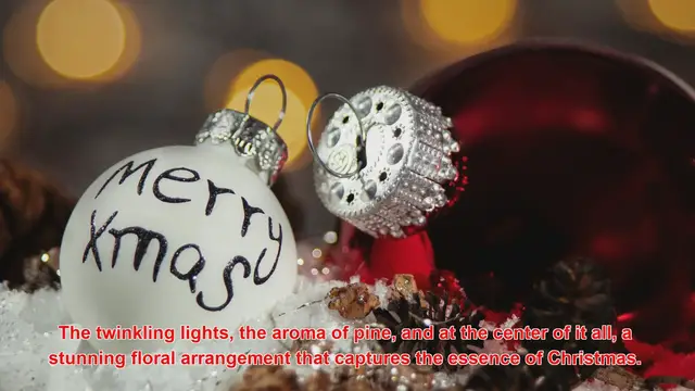 Video thumbnail for How Do Florists Create Stunning Christmas Centerpieces?