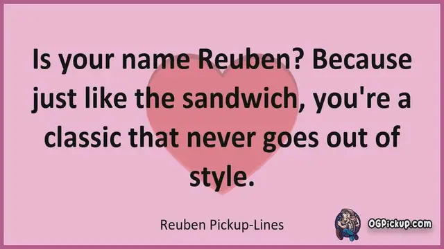Video thumbnail for Reuben - Pickup-Lines & Rizz for Him & for Her