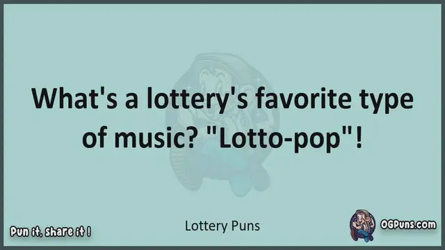 Video thumbnail for Lottery - Jokes, Puns, Wordplays, and Laughter