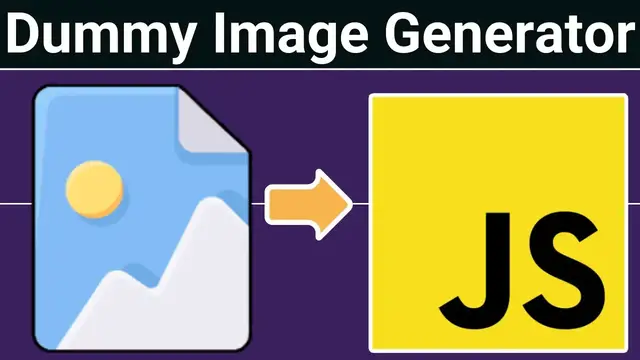 Video thumbnail for Build a Dynamic Placeholder & Dummy Image Generator App with Random Colors and Sizes in Javascript