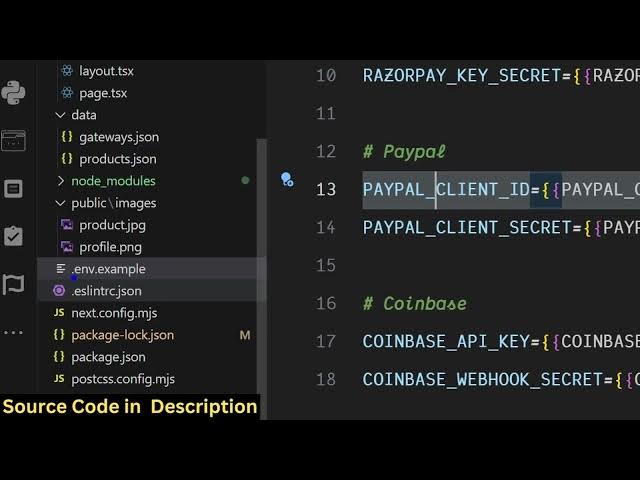 Video thumbnail for Build a Next.js Paypal,Stripe,Razorpay & Coinbase Payment Gateway Integration Project in Browser