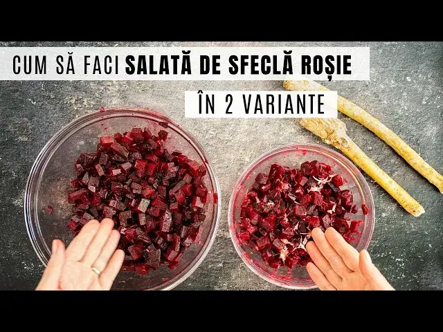 Video thumbnail for Salată de sfeclă roșie fix pe gustul tău! Cu hrean sau fără hrean | Bucate Aromate