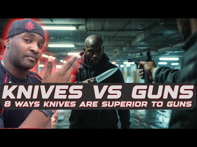 Video thumbnail for Knives vs Guns: 8 Ways Knives are Superior to Guns! #prepping #selfdefense