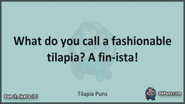 Video thumbnail for Tilapia - Jokes, Puns, Wordplays, and Laughter