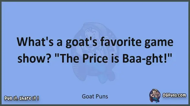 Video thumbnail for Goat - Jokes, Puns, Wordplays, and Laughter