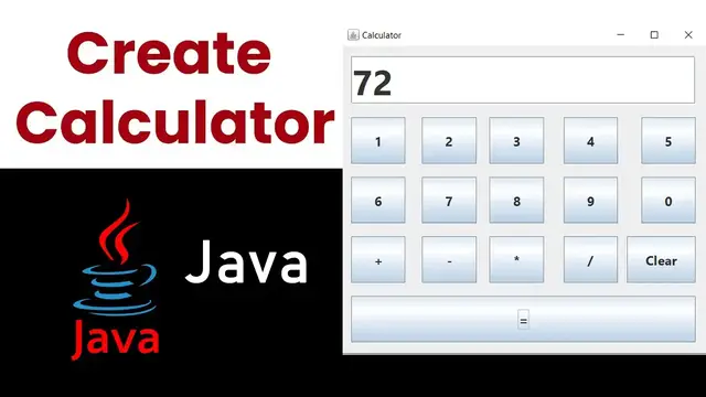 Video thumbnail for How to create a calculator in Java Swing Application
