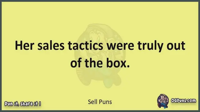 Video thumbnail for Sell - Jokes, Puns, Wordplays, and Laughter