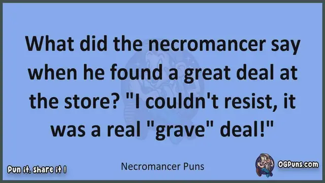 Video thumbnail for Necromancer - Jokes, Puns, Wordplays, and Laughter