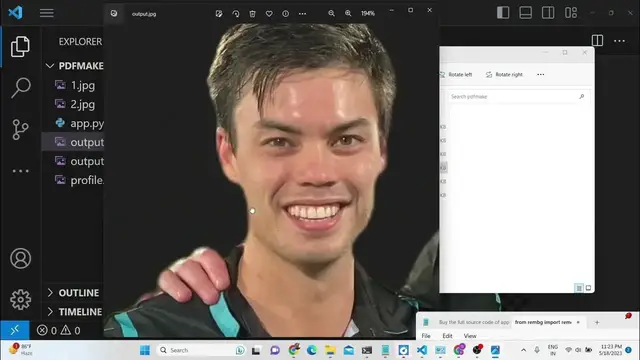 Video thumbnail for Python 3 Rembg Library Script to Remove Background From Image in Command Line