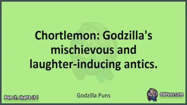 Video thumbnail for Godzilla - Jokes, Puns, Wordplays, and Laughter