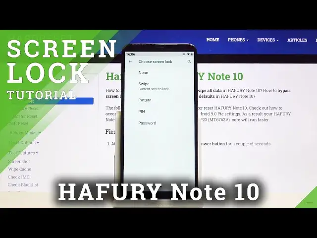 'Video thumbnail for How to Set Up Screen Lock in HAFURY Note 10 – Password Protection'