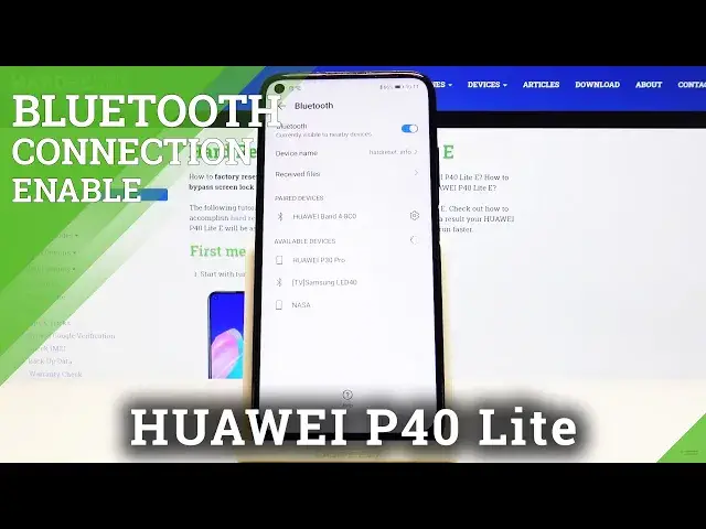 'Video thumbnail for How to Connect Bluetooth Device to Huawei P40 Lite'