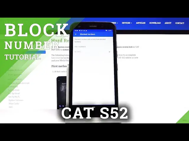 Video thumbnail for How to Block Number in CAT S52 – Block Contacts