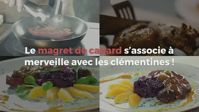 Video thumbnail for Magret de canard aux clémentines et Cointreau
