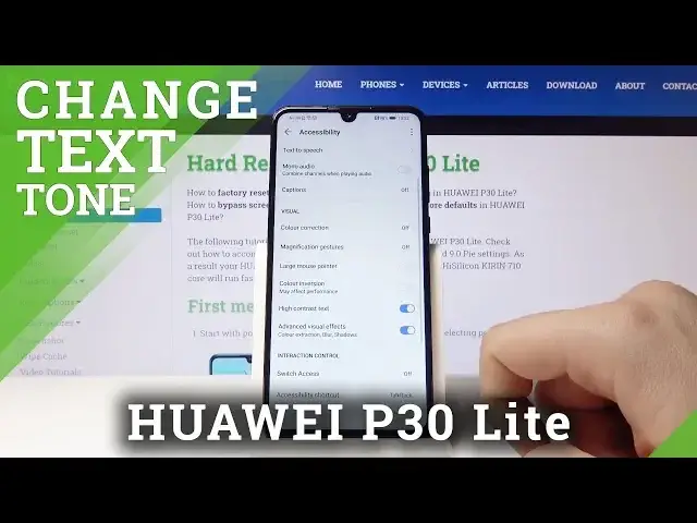 'Video thumbnail for How to Set High Contrast Text in Huawei P30 Lite – Screen Settings'