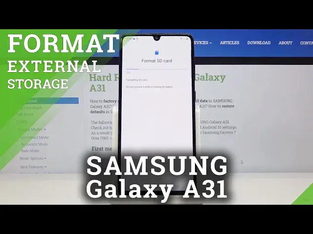 'Video thumbnail for How to Format SD Card in SAMSUNG Galaxy A31 – Delete Memory Card Data'