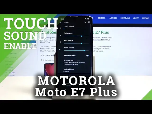 'Video thumbnail for How to Activate Touch Sounds in MOTOROLA Moto E7 Plus – Keypad Customization'