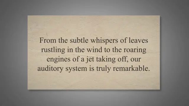 'Video thumbnail for The Quietest Sound a Human Can Hear'