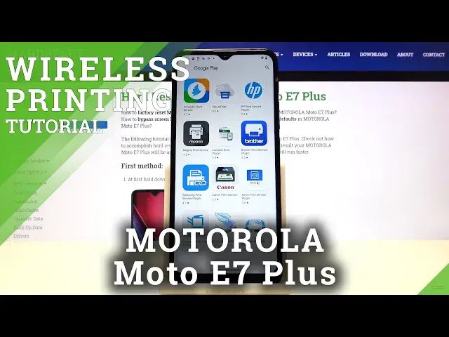 'Video thumbnail for How to Connect MOTOROLA Moto E7 Plus with Printer – Activate Wireless Printing'