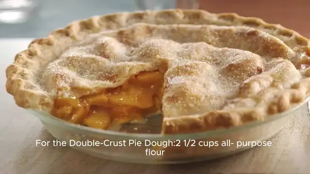 Video thumbnail for Peach pie recipe