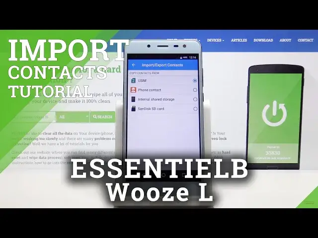 Video thumbnail for How to Import/ Export Contacts on ESSENTIELB Wooze L –  Manage Contacts