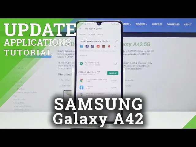 'Video thumbnail for How to Download Newest App Versions in Samsung Galaxy A42 - Update Apps'