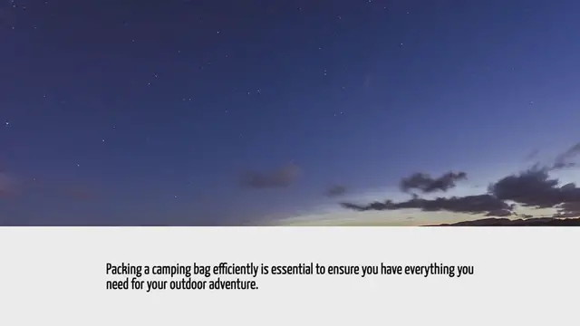 'Video thumbnail for How To Pack A Camping Bag'