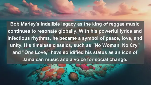 Video thumbnail for Jamaica's Musical Icons: Top 10 Famous Singers from the Land of Reggae