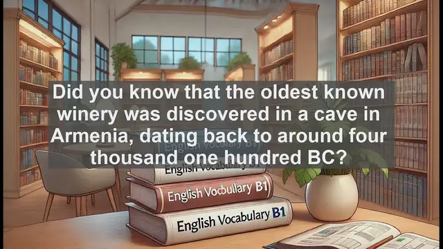 Video thumbnail for 2500 Must Know CEFR B1 Vocabulary - Wine: From Ancient Armenia to Modern Language