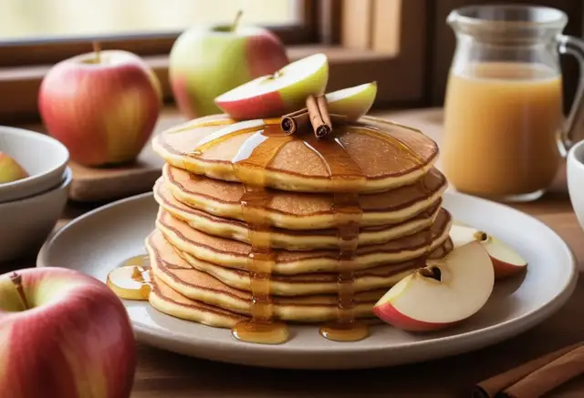 Video thumbnail for Apple Cinnamon Pancakes