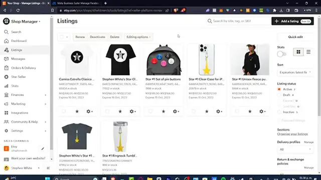 Video thumbnail for How to Connect Etsy to Facebook (2024) Sell Etsy Products on Facebook
