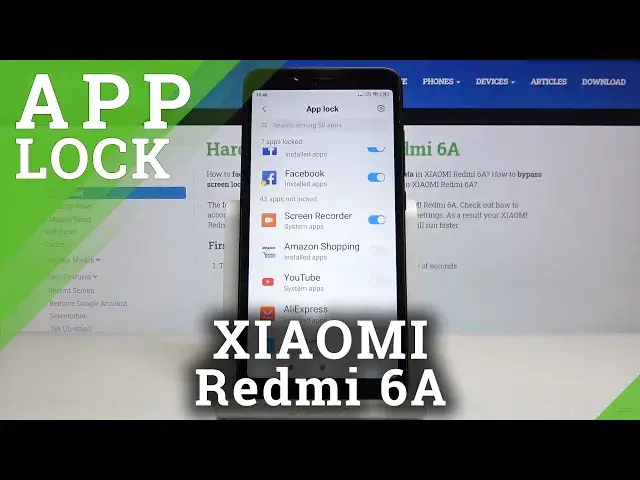 'Video thumbnail for How to Set Password on Apps in XIAOMI REDMI 6A – Lock Apps'