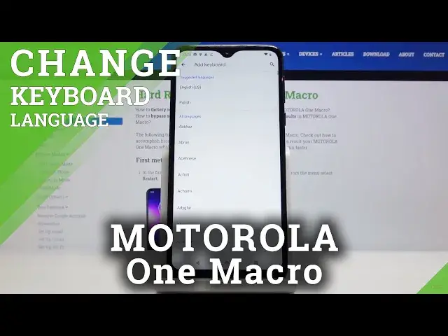 'Video thumbnail for How to Change Keyboard Language in MOTOROLA One Macro – Keyboard Settings'