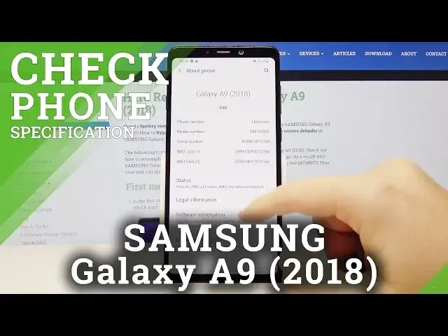 'Video thumbnail for How to Check Phone Specification in SAMSUNG Galaxy A9 2018 – Information About Device'