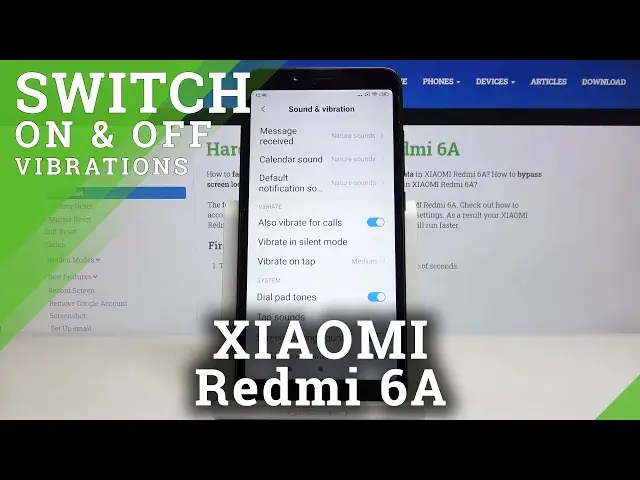 'Video thumbnail for How to Find Vibration Settings in XIAOMI REDMI 6A – Turn On / Off Vibrations'