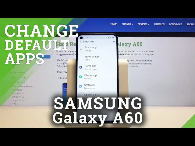 'Video thumbnail for How to Set Up Applications in Samsung Galaxy A60 - Change Default App'