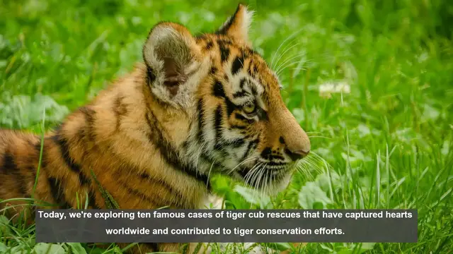 Video thumbnail for 10 Remarkable Tiger Cub Rescues: Conservation Success Stories