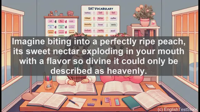 Video thumbnail for 5000 Must Know SAT Vocabulary - Ambrosial: The Divine Flavor in Your Vocabulary